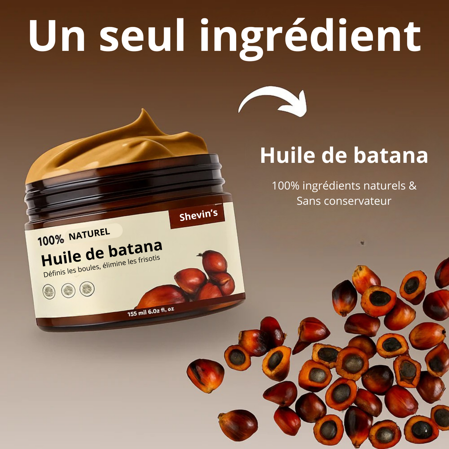 Huile de Batana Pure – Boucles Sublimées & Frisottis Disciplinés