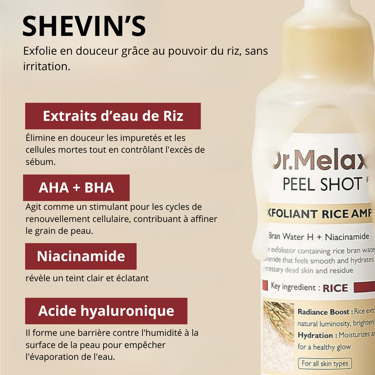 Sérum exfoliant Minoxil Shevin's