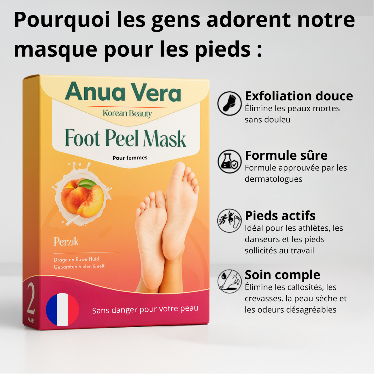 Masque pour les pieds Coréen
