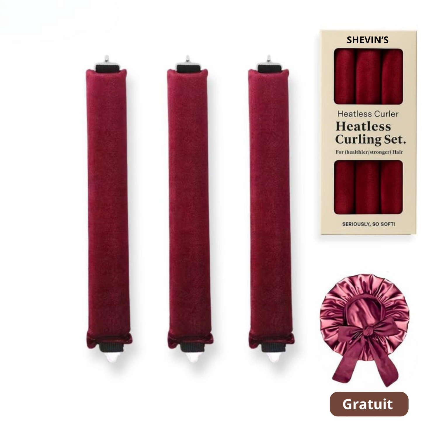 Set de bouclage sans chaleur en satin