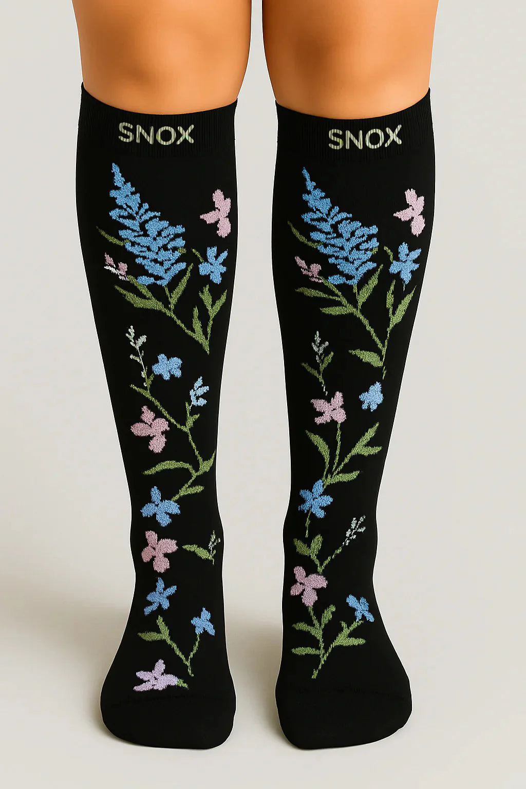 Chaussettes de contention - Motifs fleurs