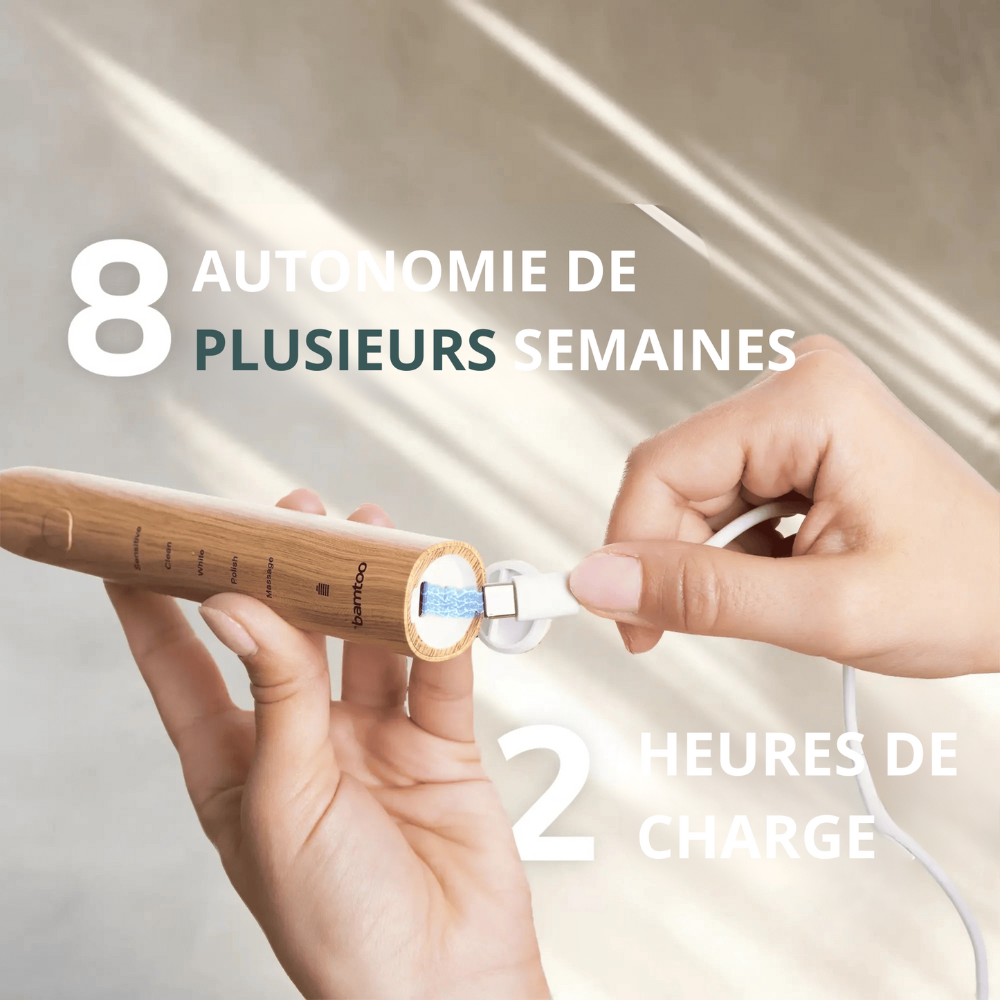 Brosse à dent sonique durable