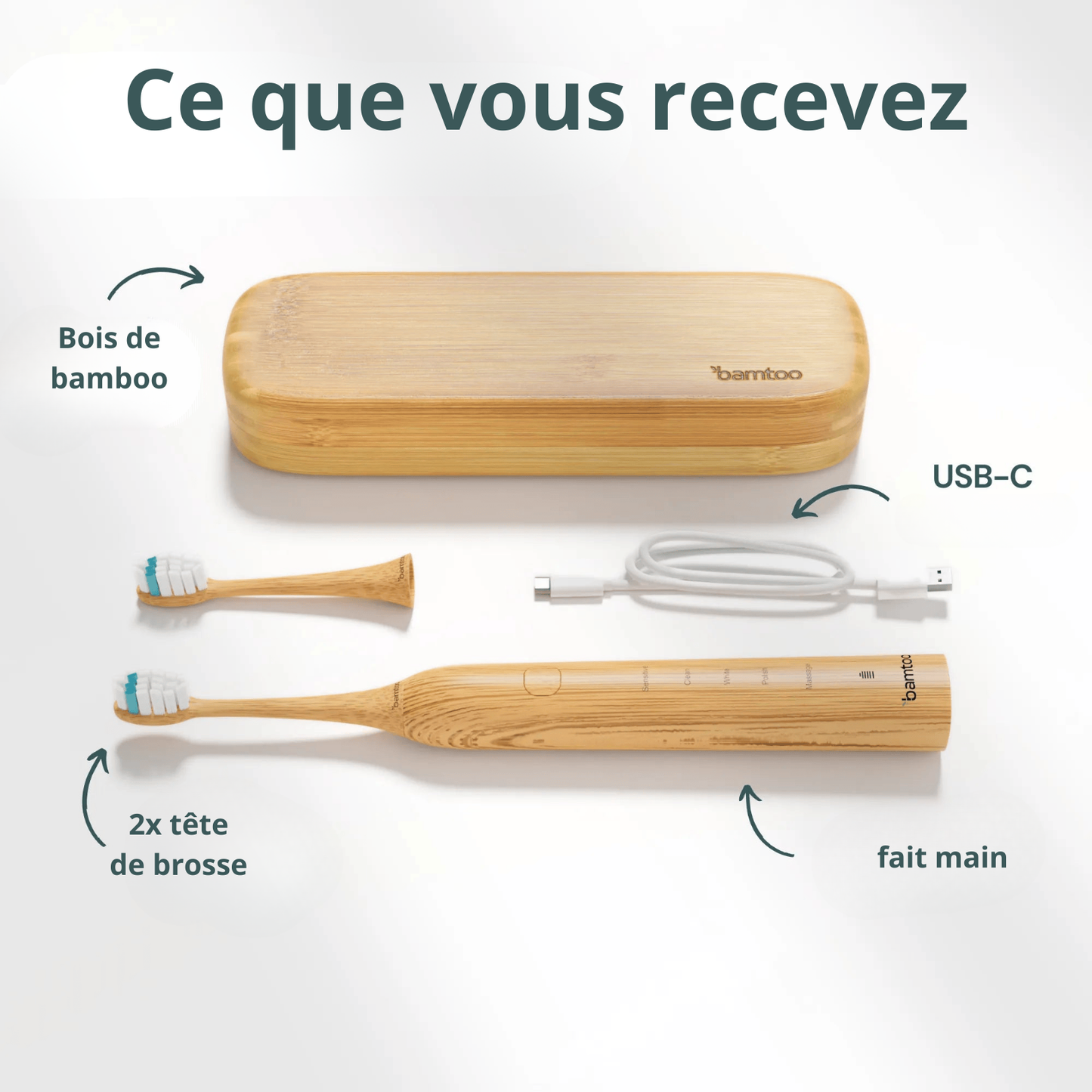 Brosse à dent sonique durable