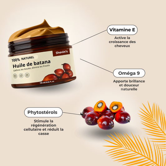Huile de Batana Pure – Boucles Sublimées & Frisottis Disciplinés
