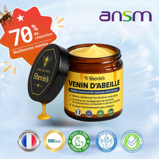 Shevin's Derma Crème Régénérante au Venin d’Abeille | Répare, lisse et revitalise votre peau en 10 minutes!